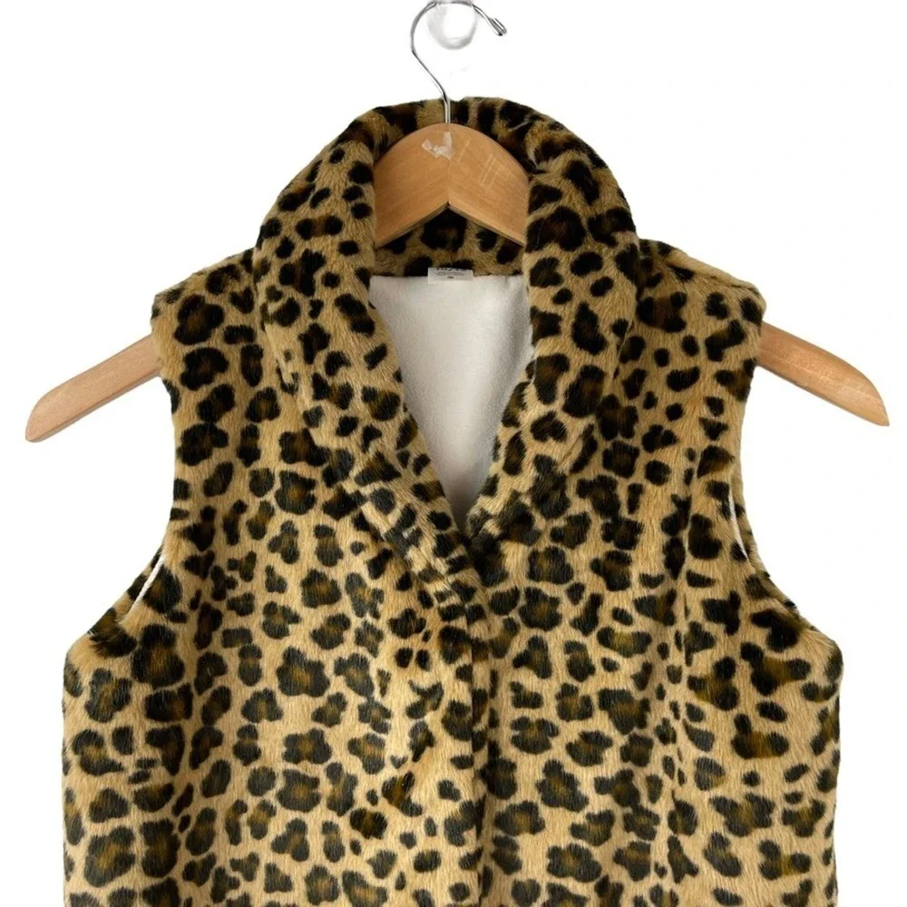 Cheetah Print Vest Faux Fur Carter's KIDS Size 10/12